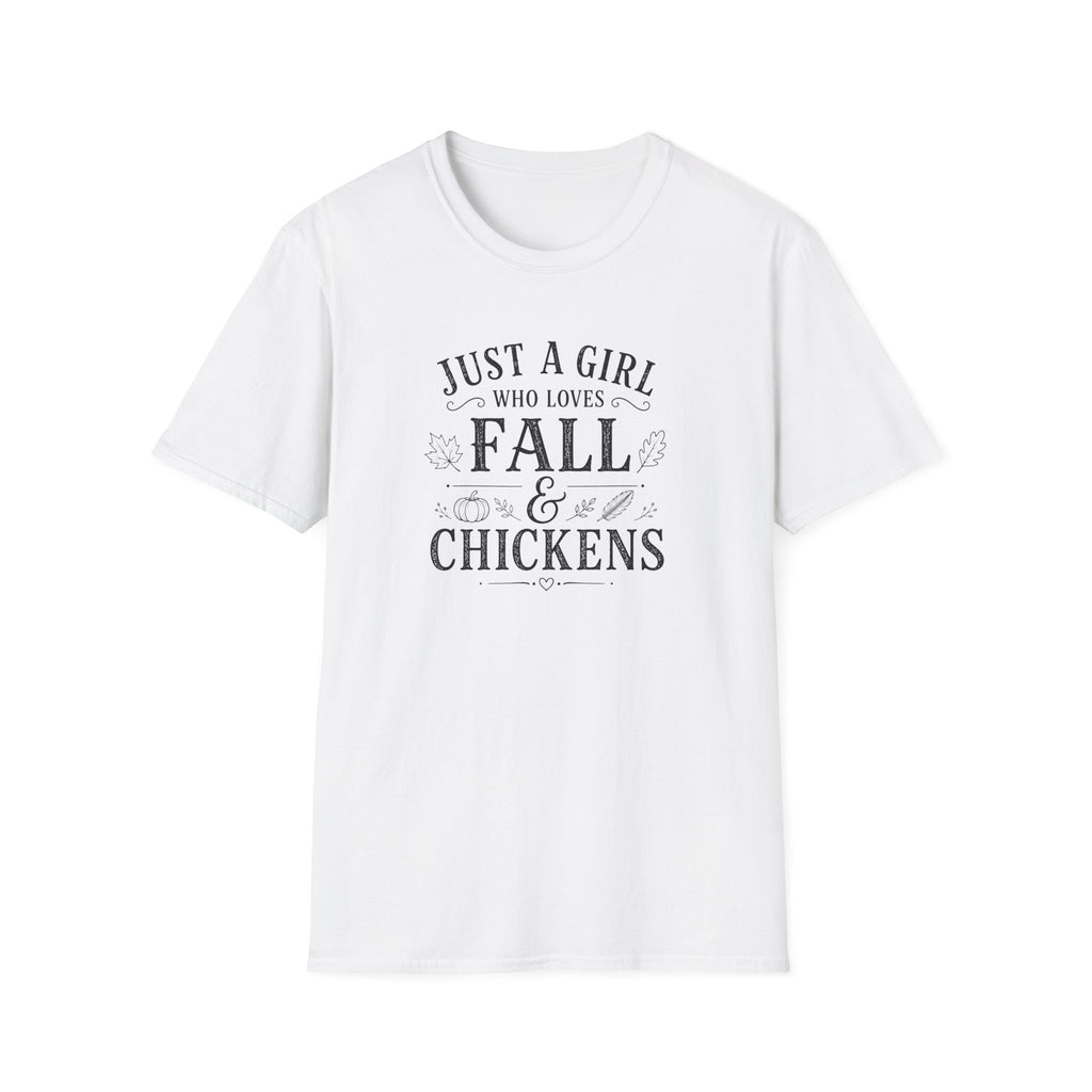 Just A Girl Who Loves Fall & Chickens T-Shirt