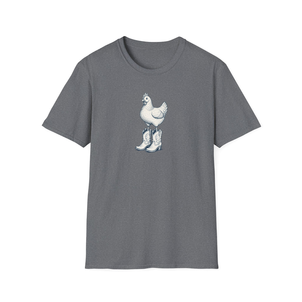 Chicken Wearing Cowboy Boots T-Shirt