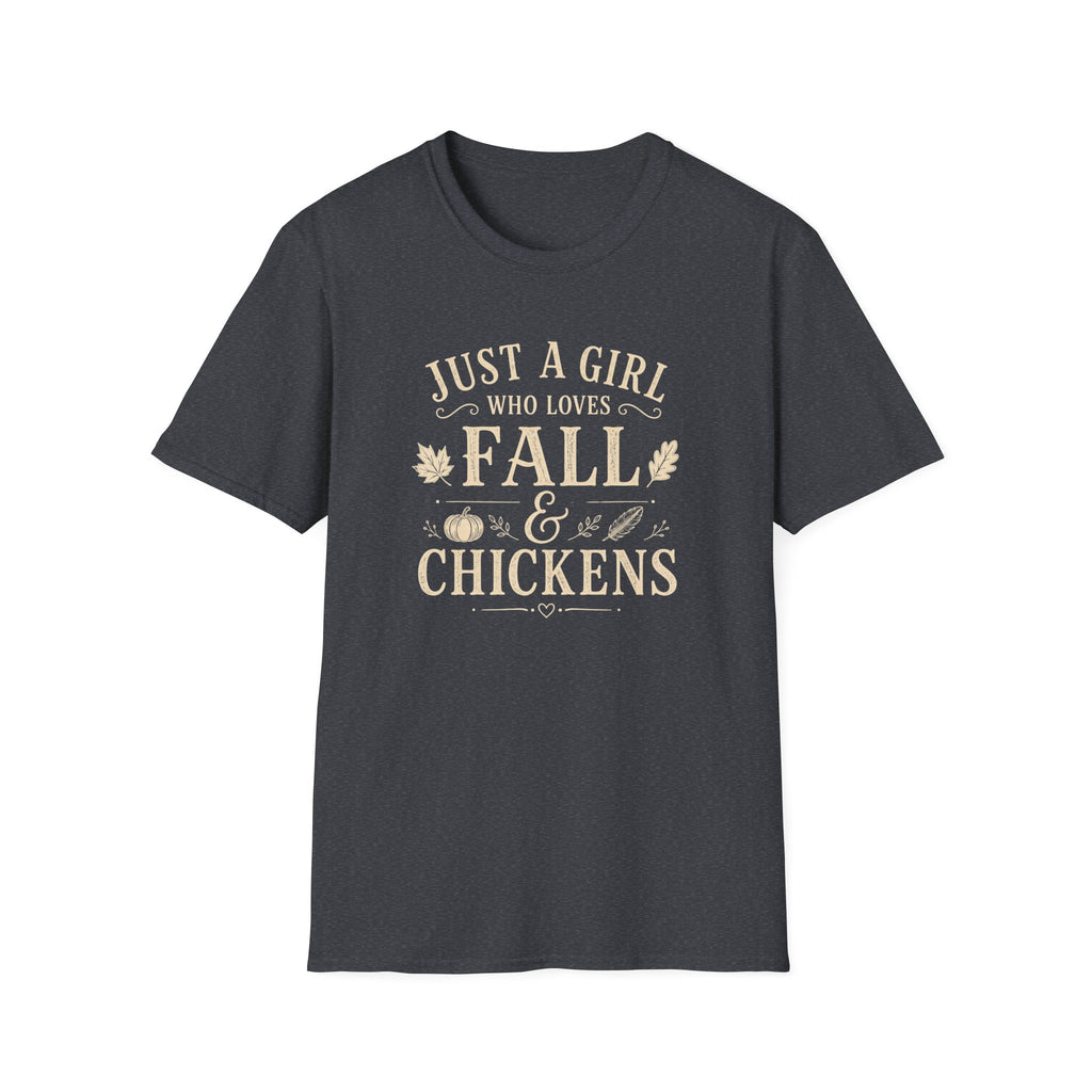 Just A Girl Who Loves Fall & Chickens T-Shirt