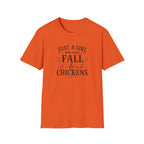Just A Girl Who Loves Fall & Chickens T-Shirt