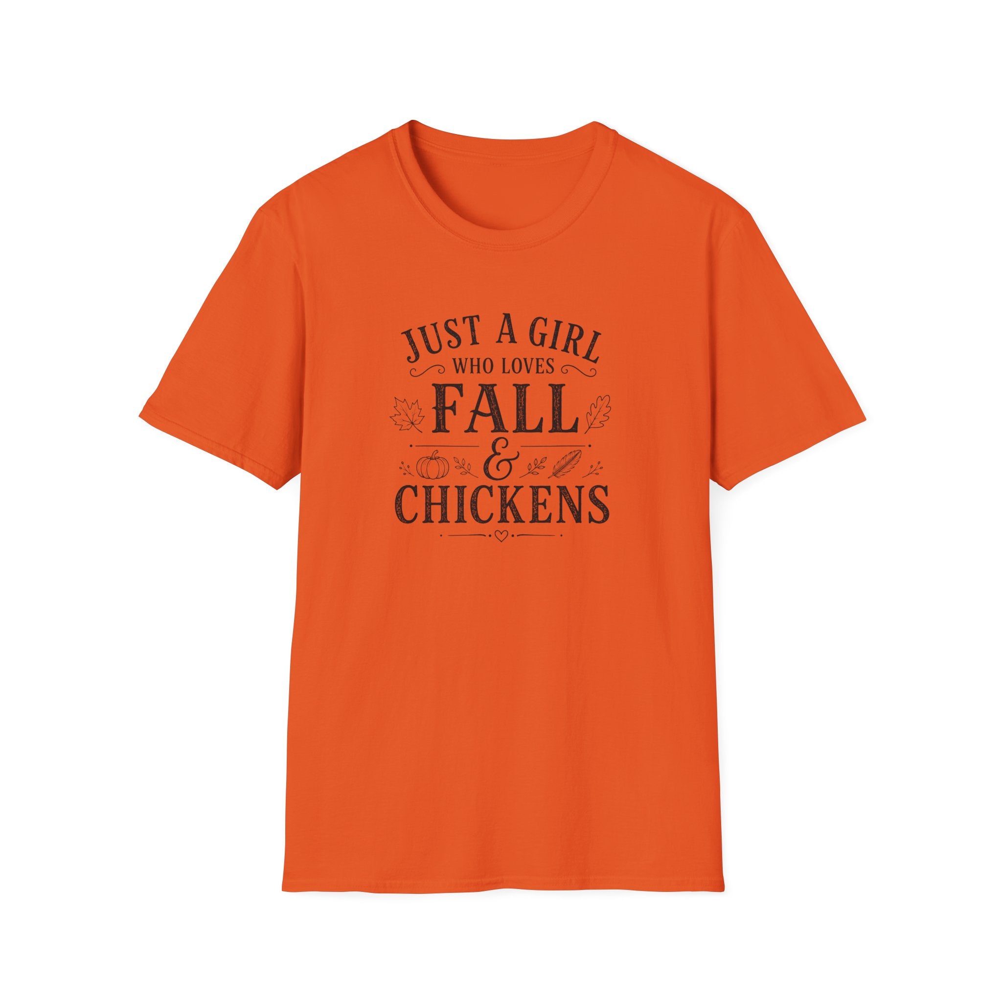 Just A Girl Who Loves Fall & Chickens T-Shirt