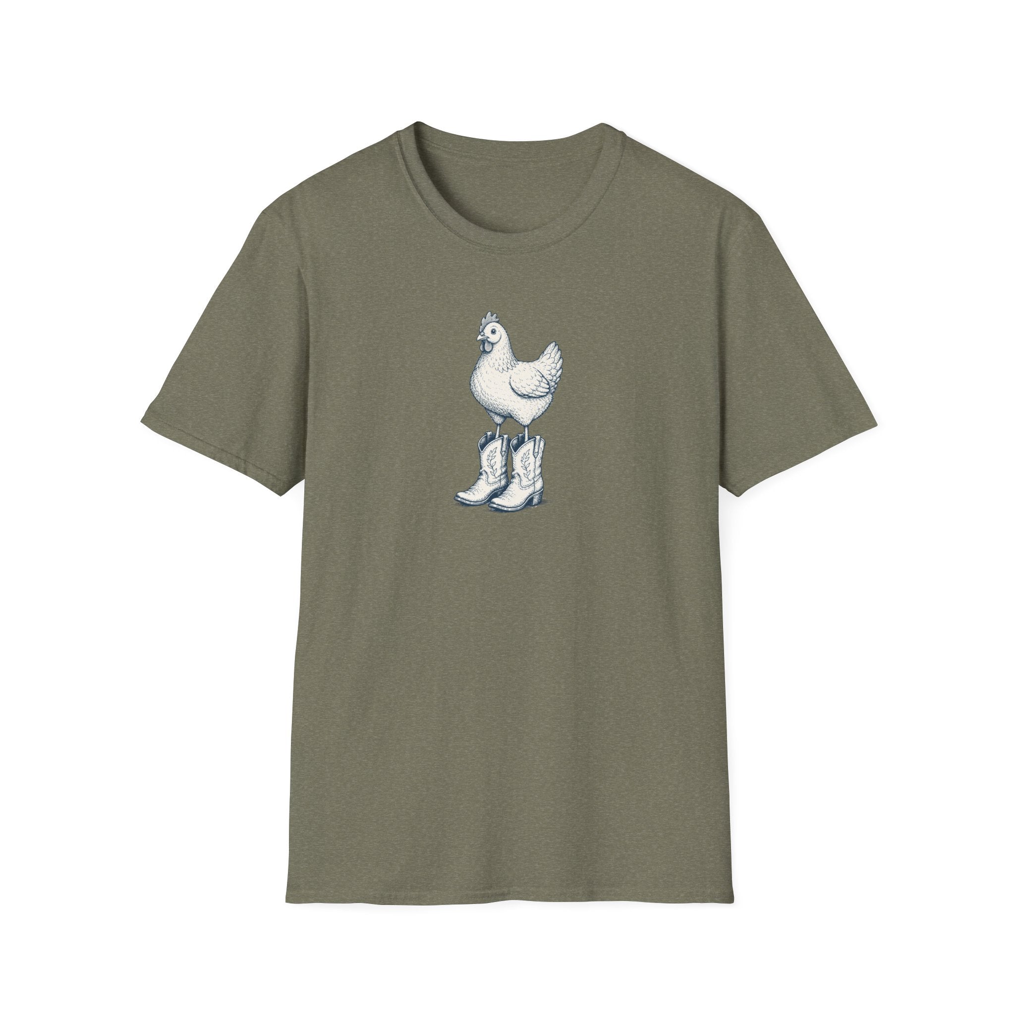 Chicken Wearing Cowboy Boots T-Shirt