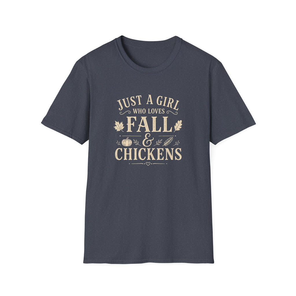 Just A Girl Who Loves Fall & Chickens T-Shirt
