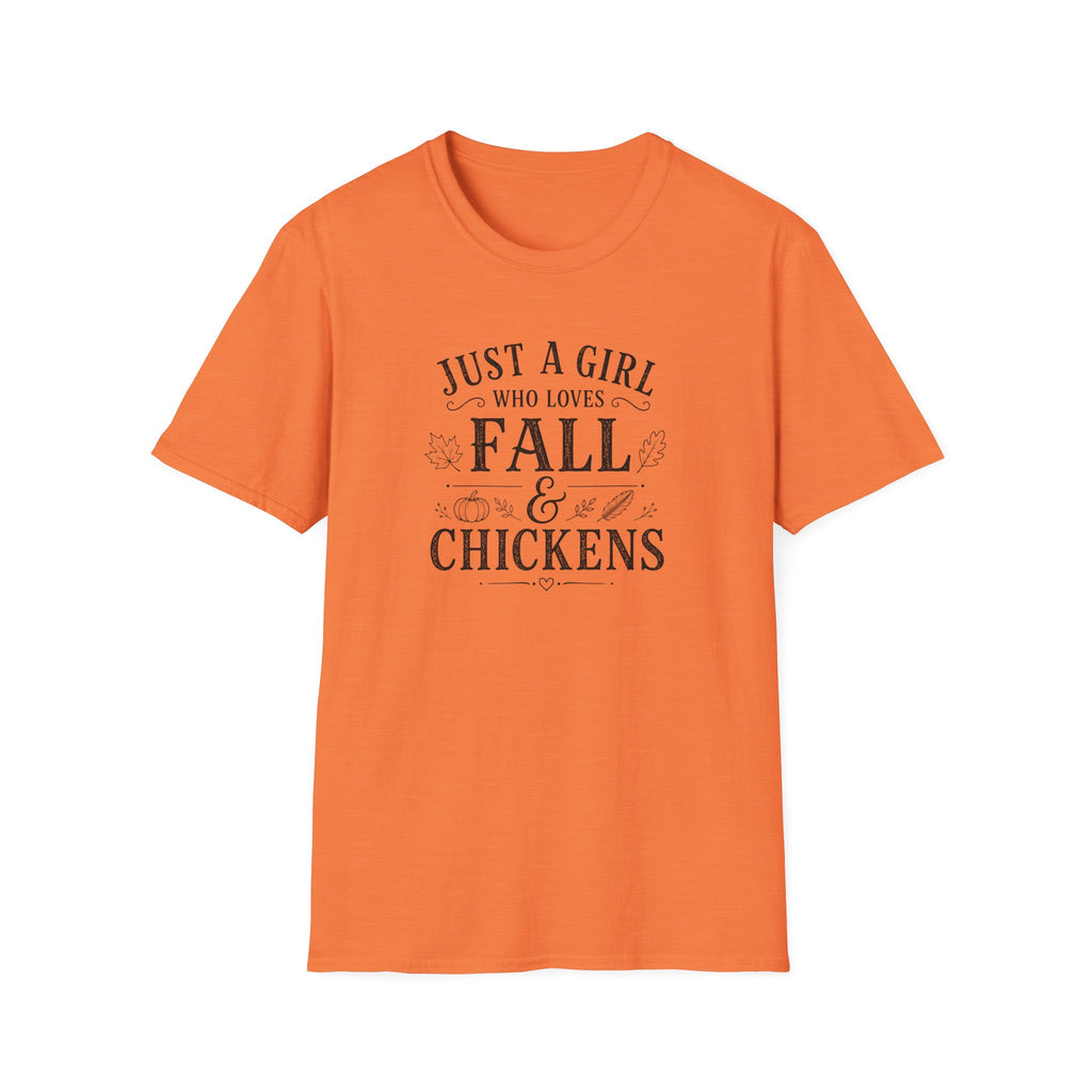 Just A Girl Who Loves Fall & Chickens T-Shirt