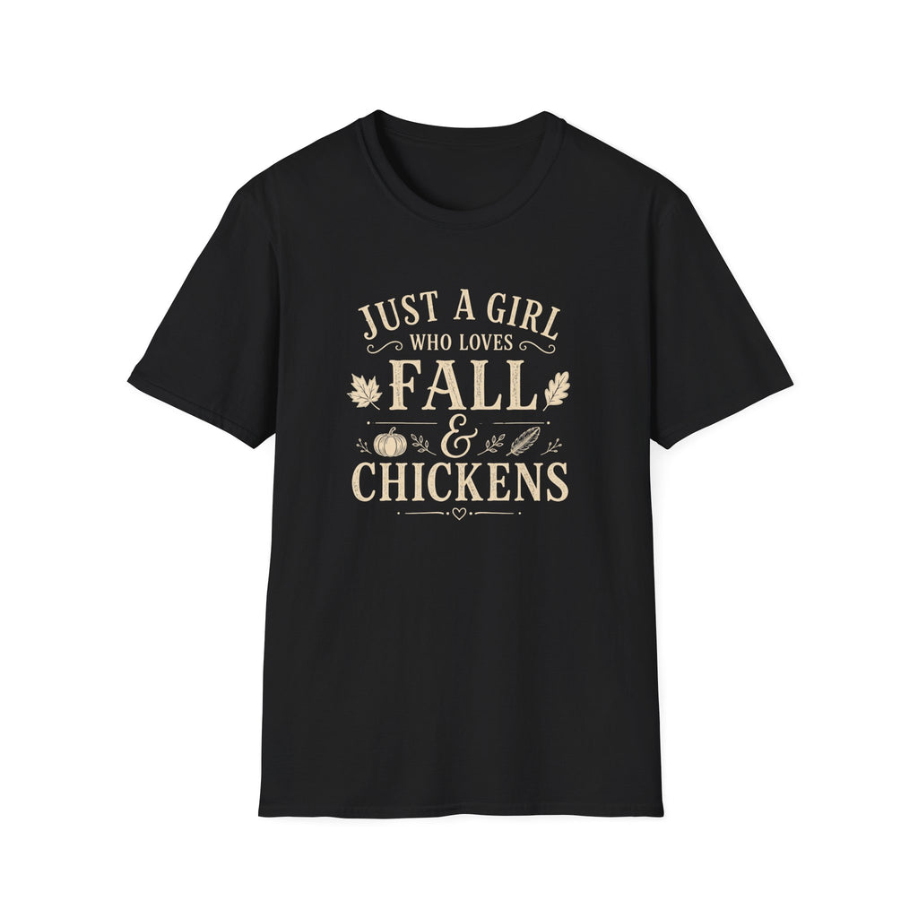Just A Girl Who Loves Fall & Chickens T-Shirt