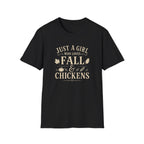 Just A Girl Who Loves Fall & Chickens T-Shirt