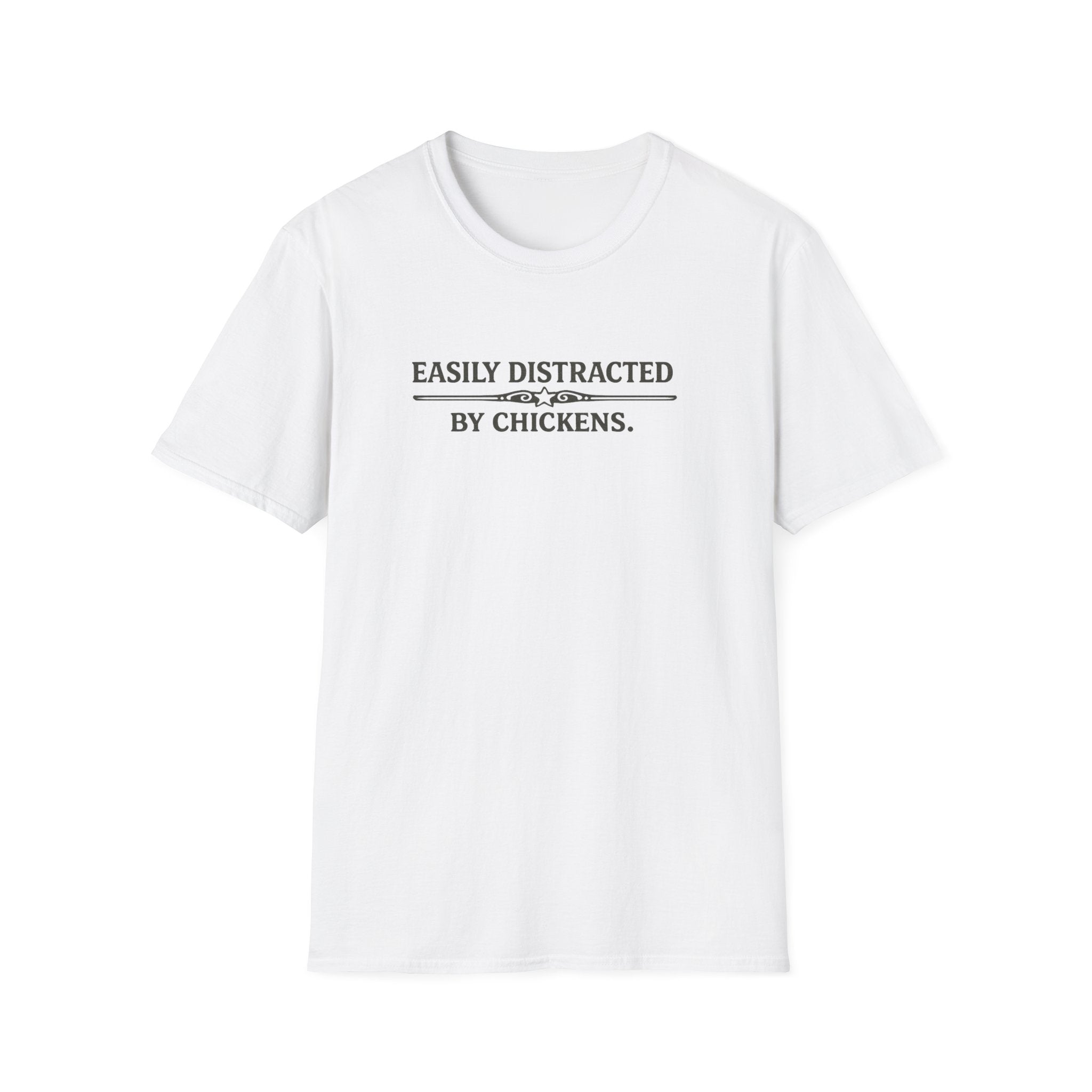 Easily Distracted by Chickens  T-Shirt