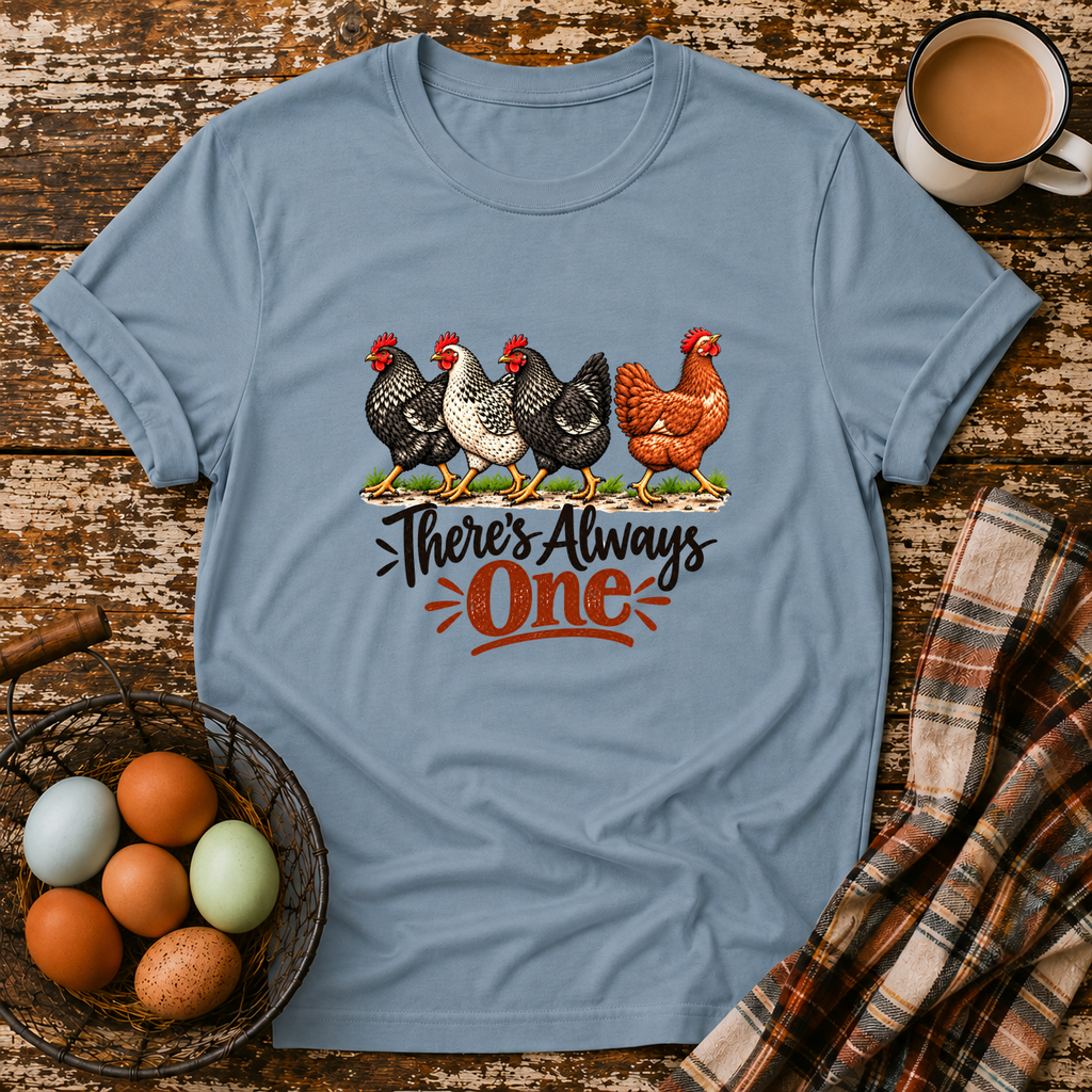 There's Always One T-Shirt in Stone Blue