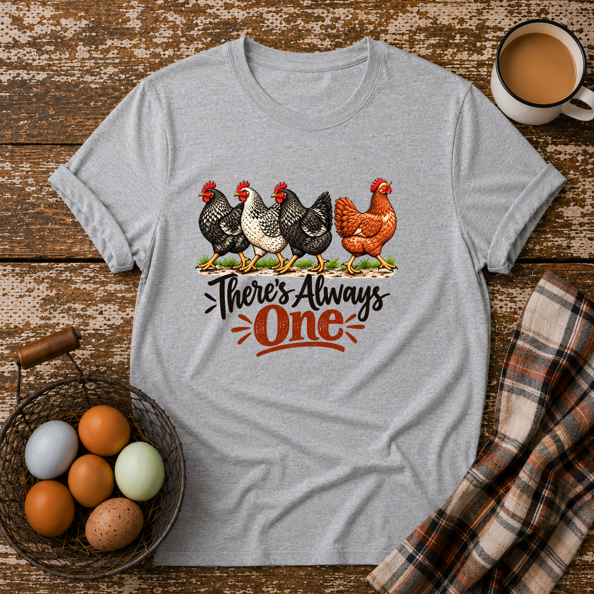 There's Always One T-Shirt in Sport Grey