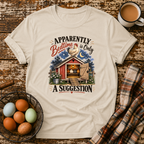 Bedtime Is Only A Suggestion T-Shirt in Sand