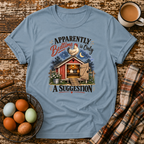 Bedtime Is Only A Suggestion T-Shirt in Stone Blue