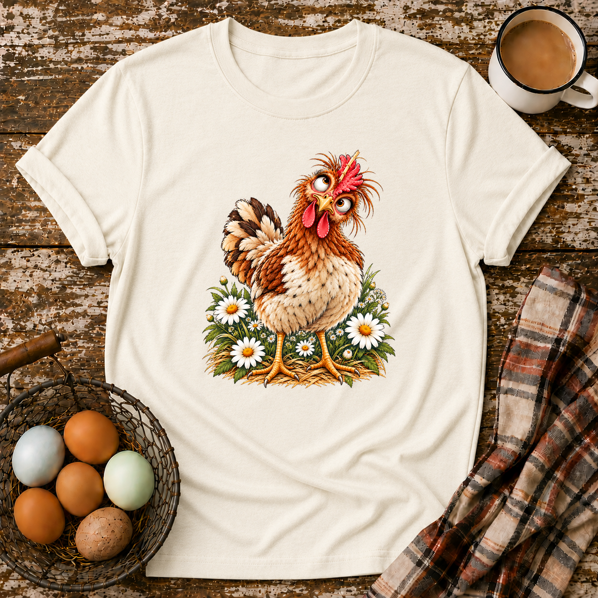Crazy Daizy T-Shirt in Natural