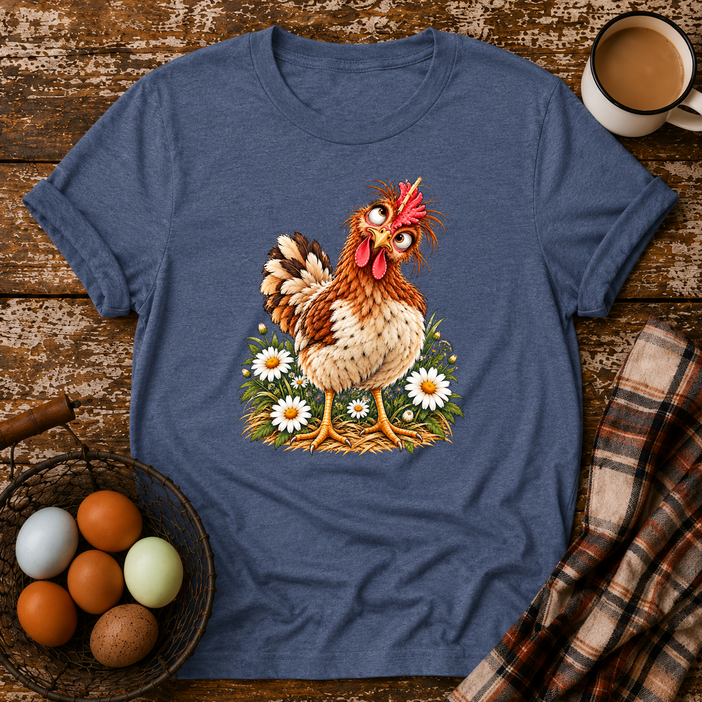 Crazy Daizy T-Shirt in Heather Indigo