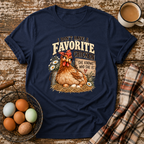 I Don't Have A Favorite Chicken T-Shirt in Navy