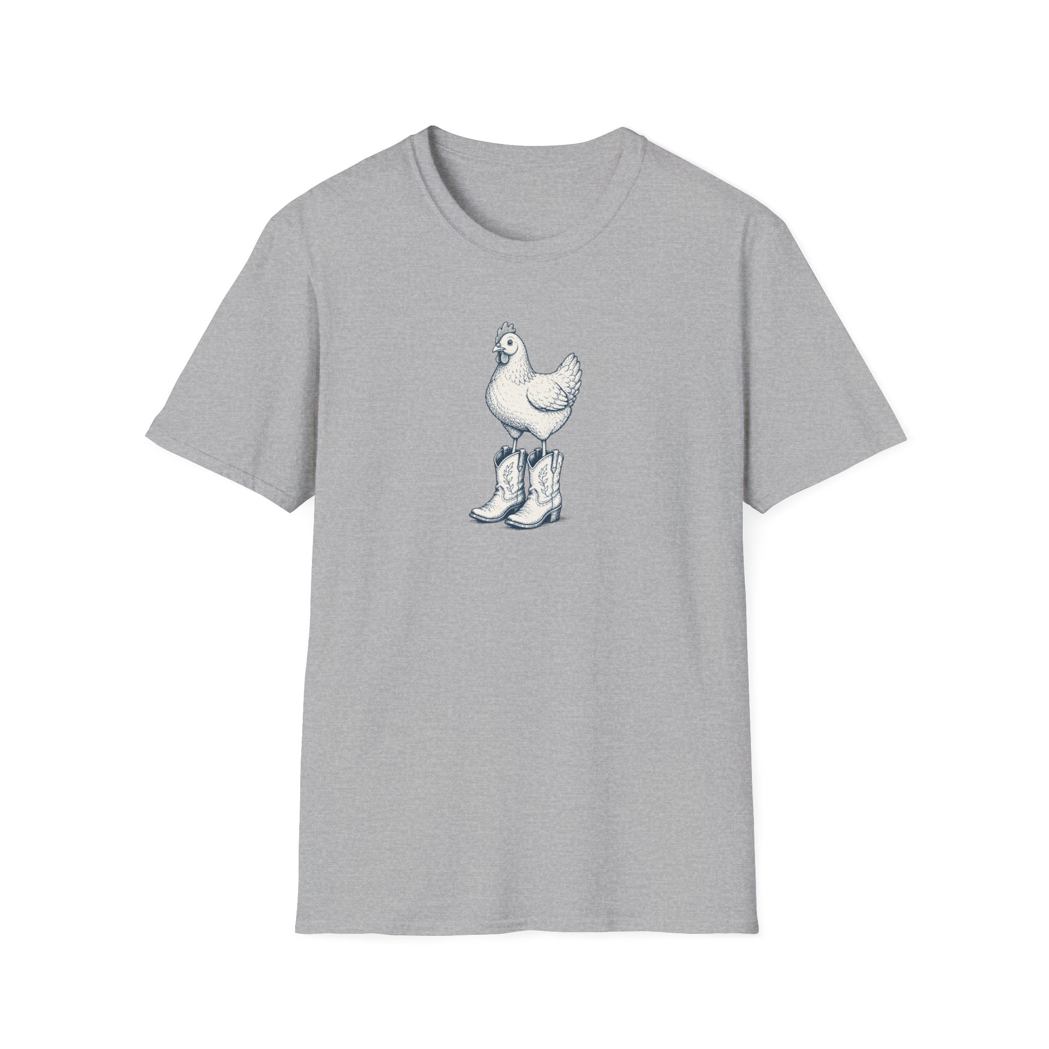 Chicken Wearing Cowboy Boots T-Shirt