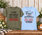 A Few Chickens / Few Is a Flexible Number — Couples Shirt Set