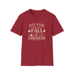 Just A Girl Who Loves Fall & Chickens T-Shirt