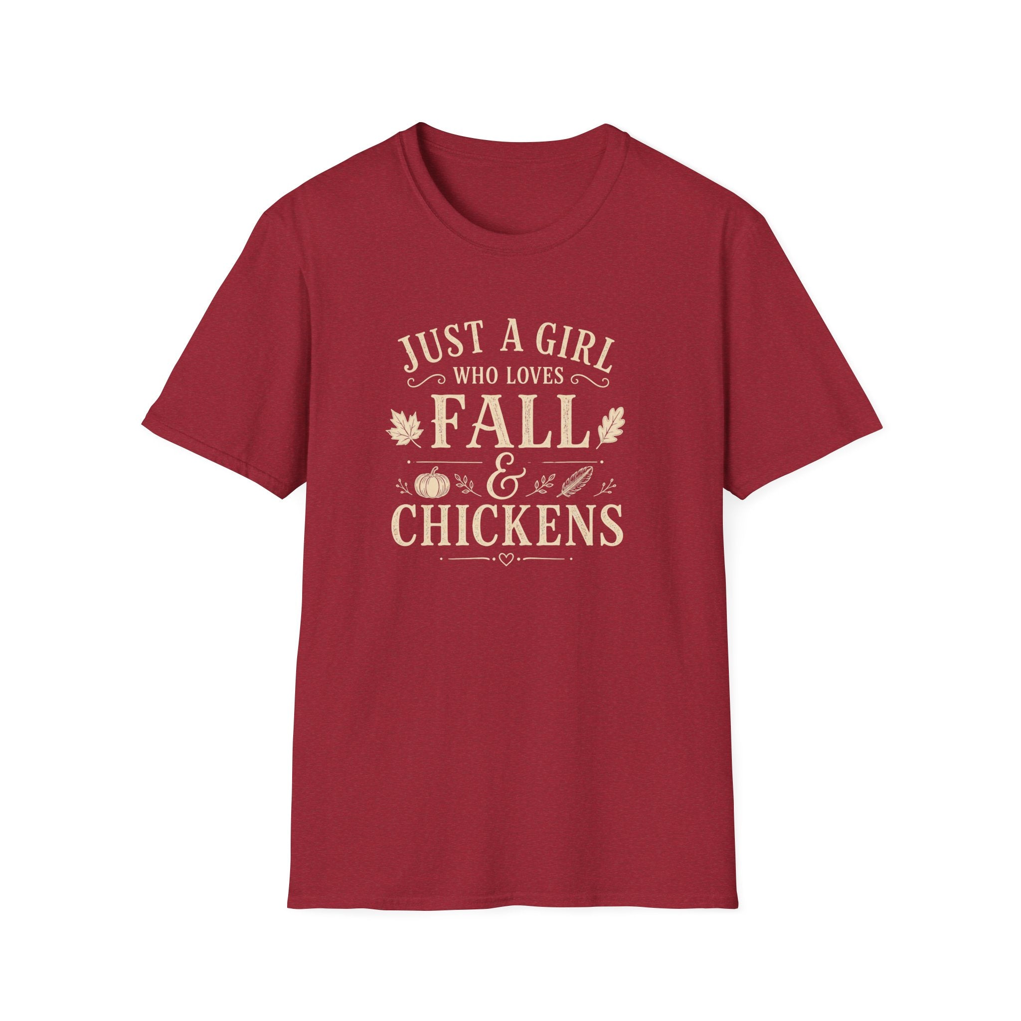 Just A Girl Who Loves Fall & Chickens T-Shirt