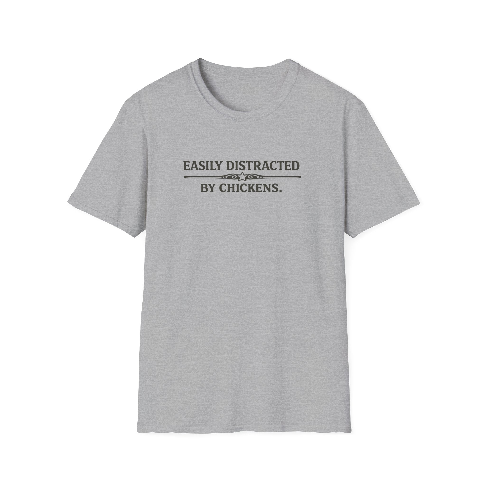 Easily Distracted by Chickens T-Shirt