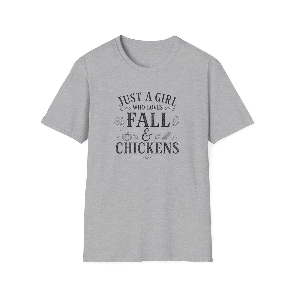 Just A Girl Who Loves Fall & Chickens T-Shirt