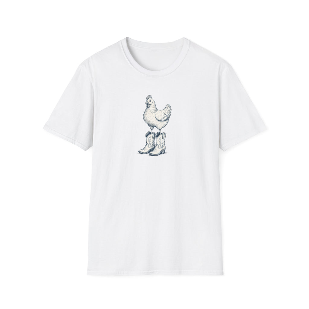 Chicken Wearing Cowboy Boots T-Shirt
