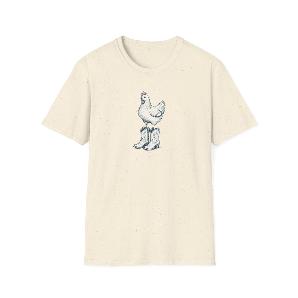 Chicken Wearing Cowboy Boots T-Shirt
