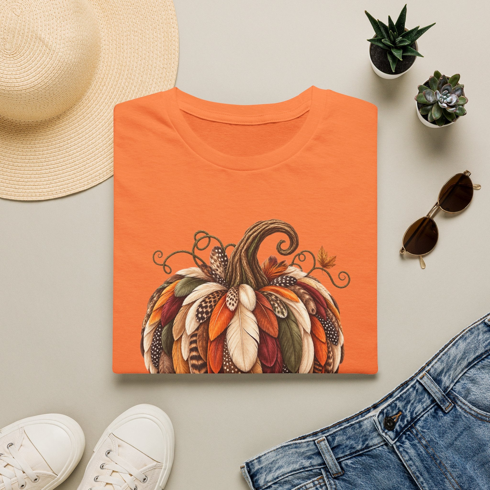 Feather Pumpkin T-Shirt