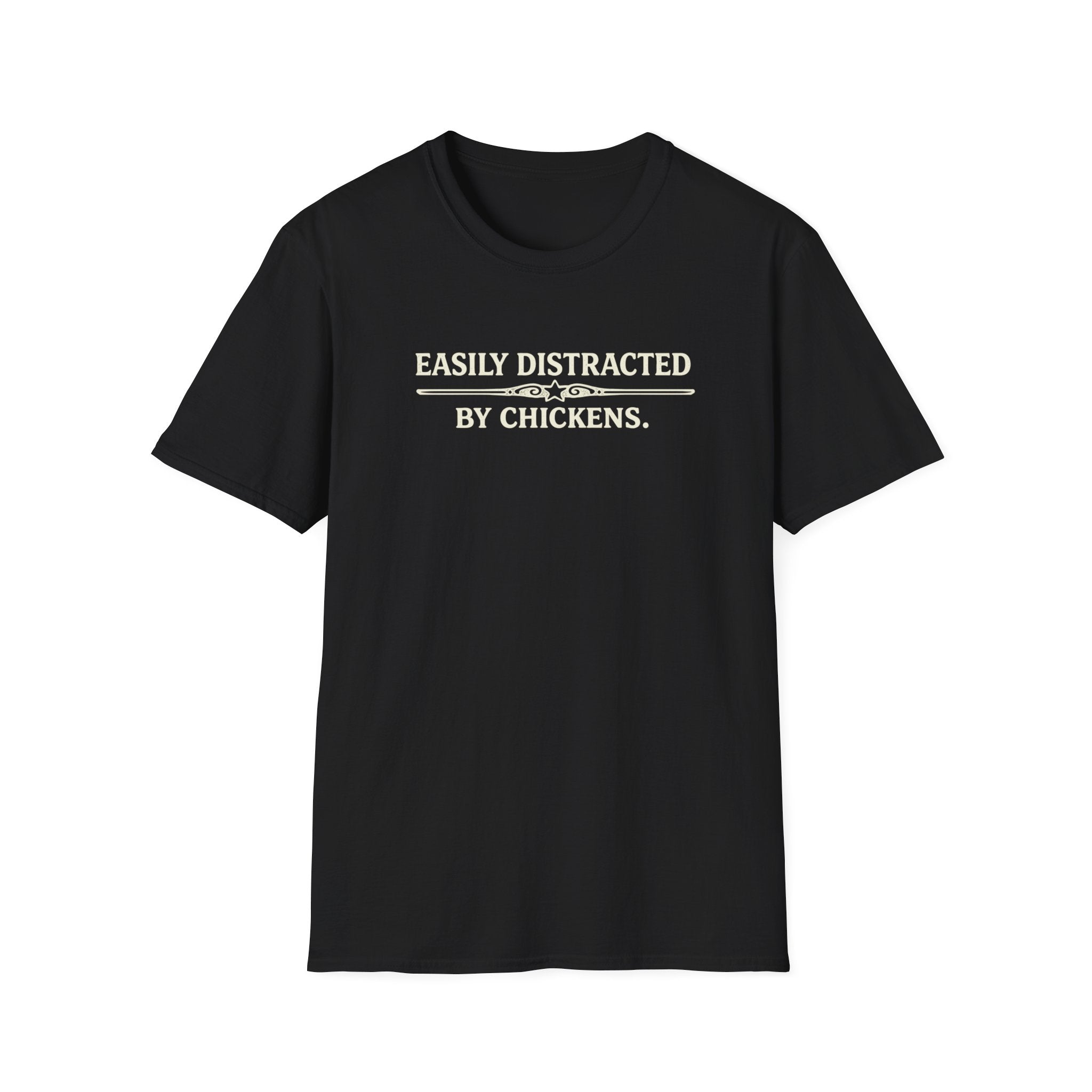 Easily Distracted by Chickens T-Shirt