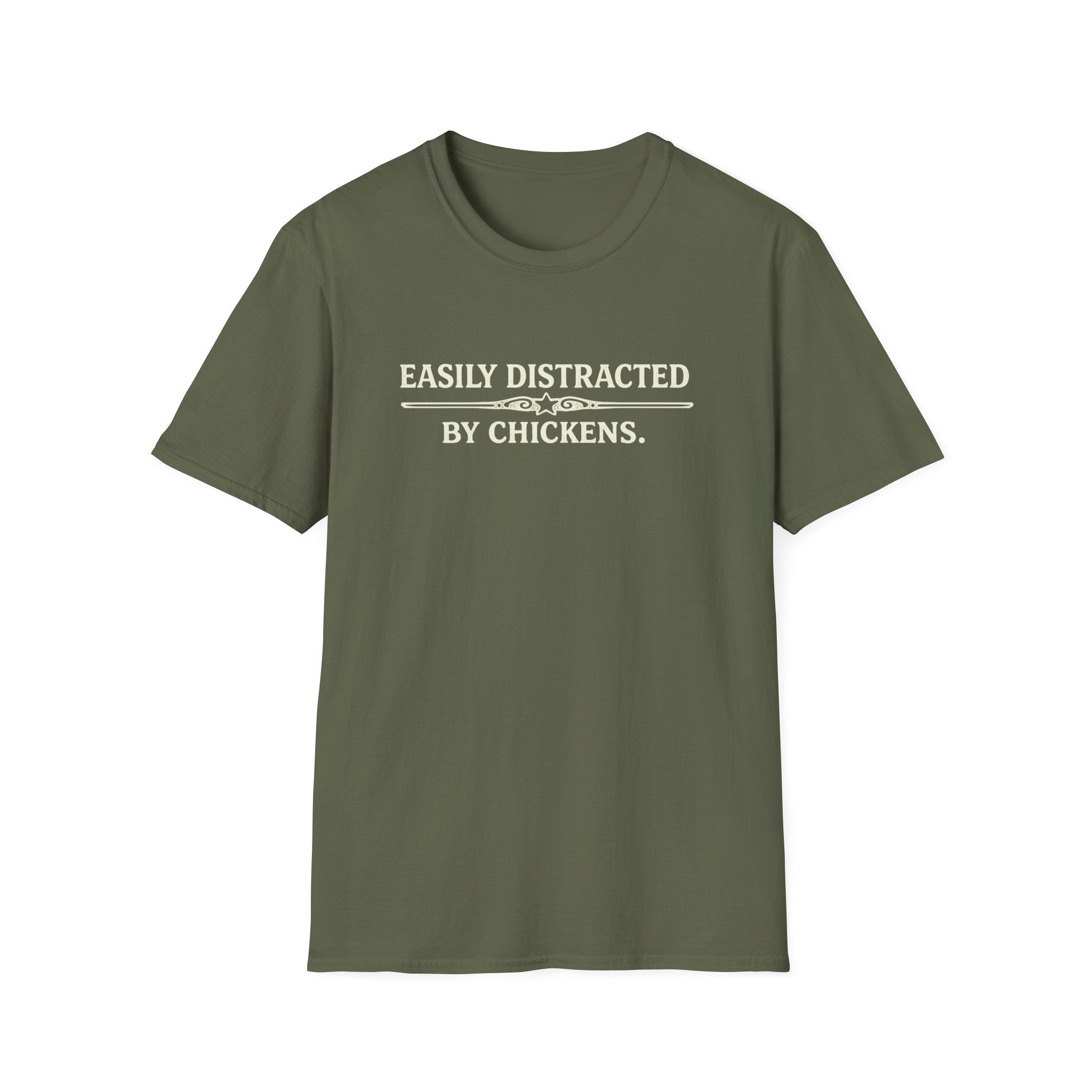 Easily Distracted by Chickens  T-Shirt
