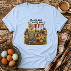 BFF Blonde Hair T-Shirt in Light Blue