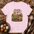 BFF Blonde Hair T-Shirt in Light Pink