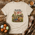 BFF Blonde Hair T-Shirt in Sand