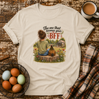 BFF Brown Hair T-Shirt in Sand