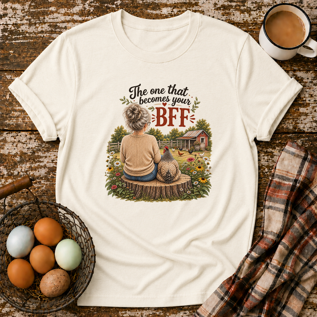 BFF Gray Hair T-Shirt in Natural