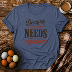 Coop Needs A Chandelier T-Shirt in Heather Indigo on Shady Hen Mercantile Evergreen mockup