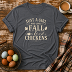 Just A Girl Who Loves Fall & Chickens T-Shirt