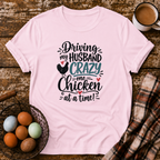 Driving My Husband Crazy T-Shirt in Light Pink