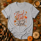 Every Good Gift Comes From the Lord T-Shirt in Sport Grey