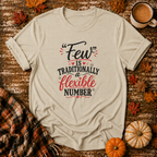 Few Is Flexible T-Shirt in Sand on Shady Hen Mercantile Fall mockup