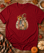 Vintage Feedsack Pumpkin T-Shirt