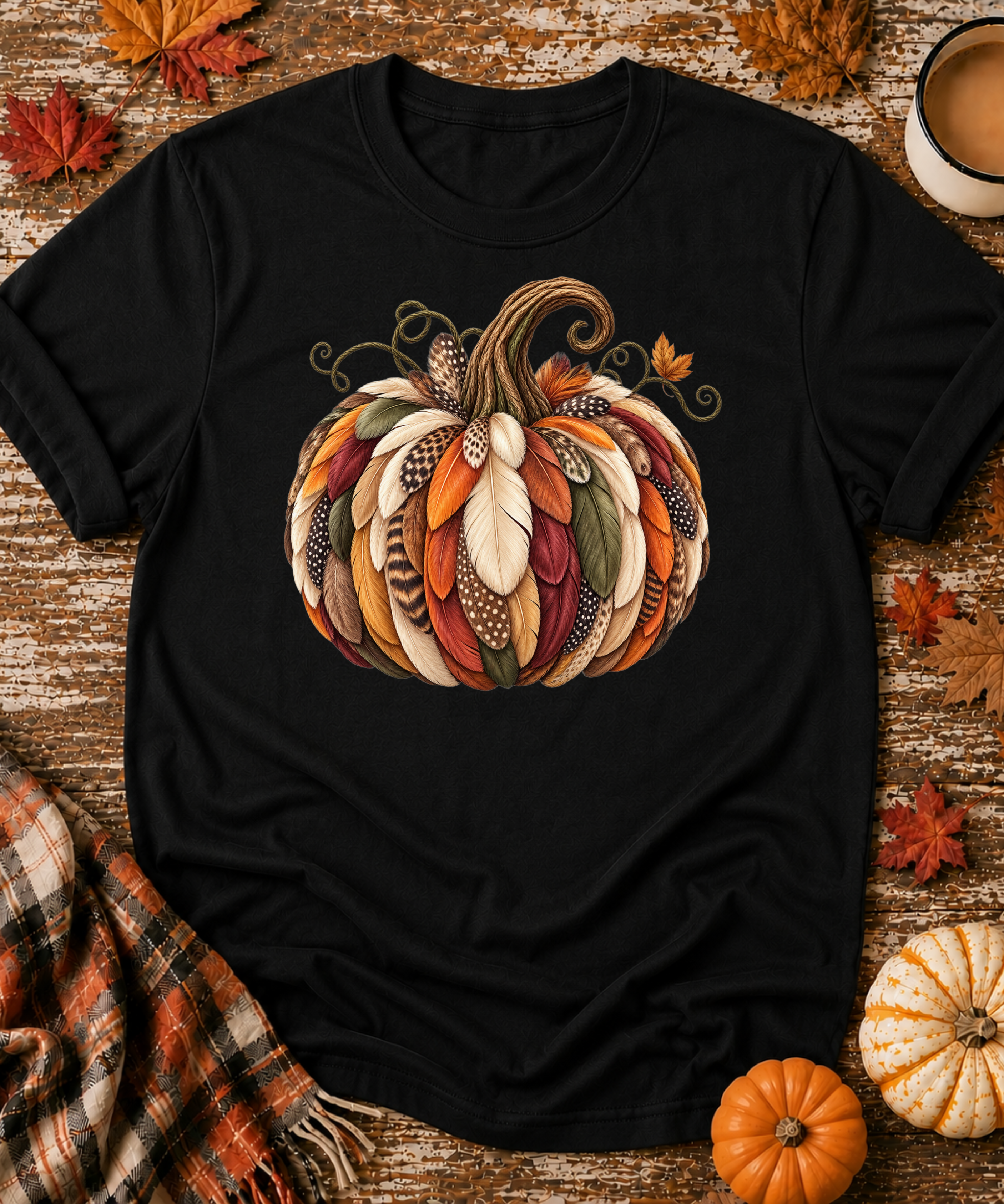 Feather Pumpkin T-Shirt
