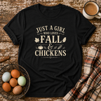 Just A Girl Who Loves Fall & Chickens T-Shirt