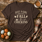 Just A Girl Who Loves Fall & Chickens T-Shirt