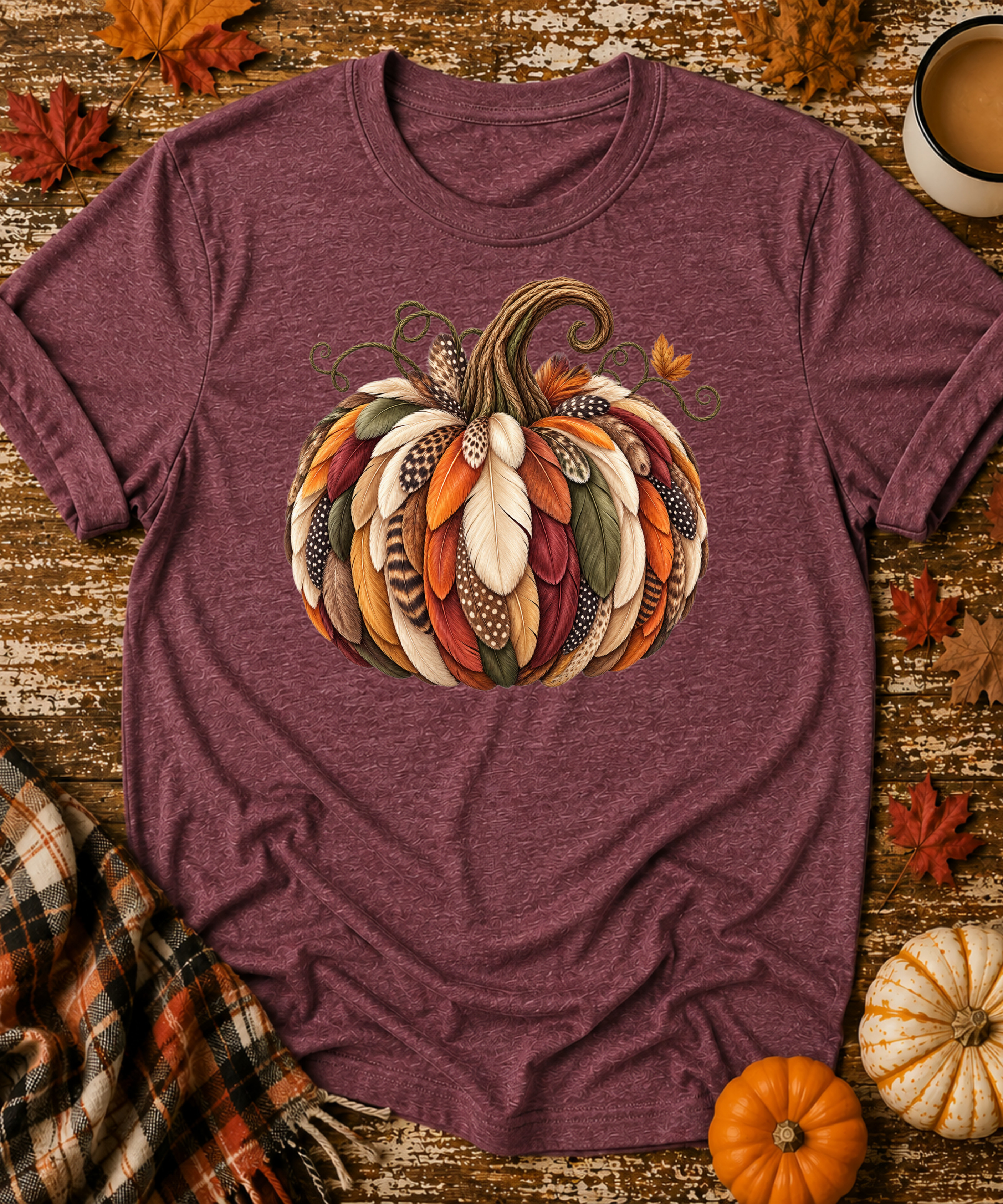 Feather Pumpkin T-Shirt