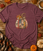 Vintage Feedsack Pumpkin T-Shirt