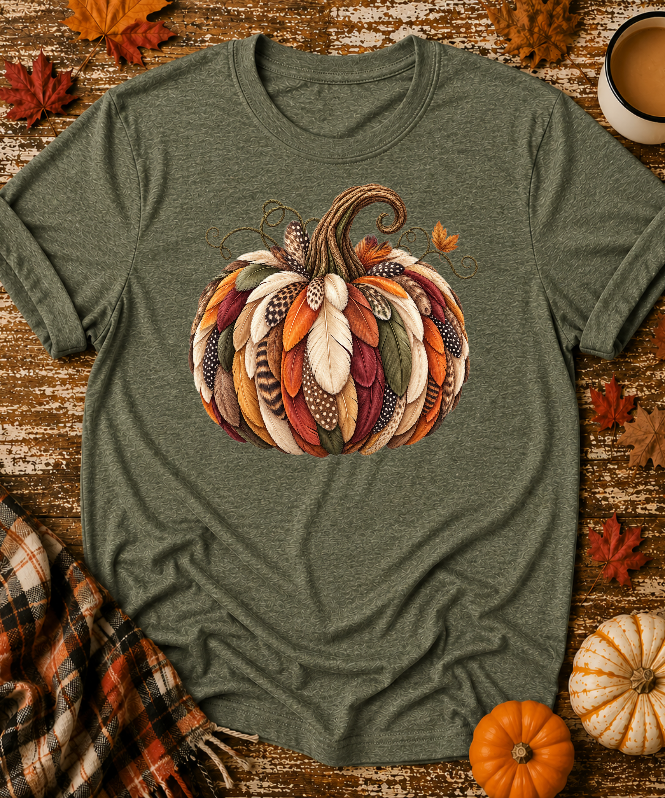 Feather Pumpkin T-Shirt