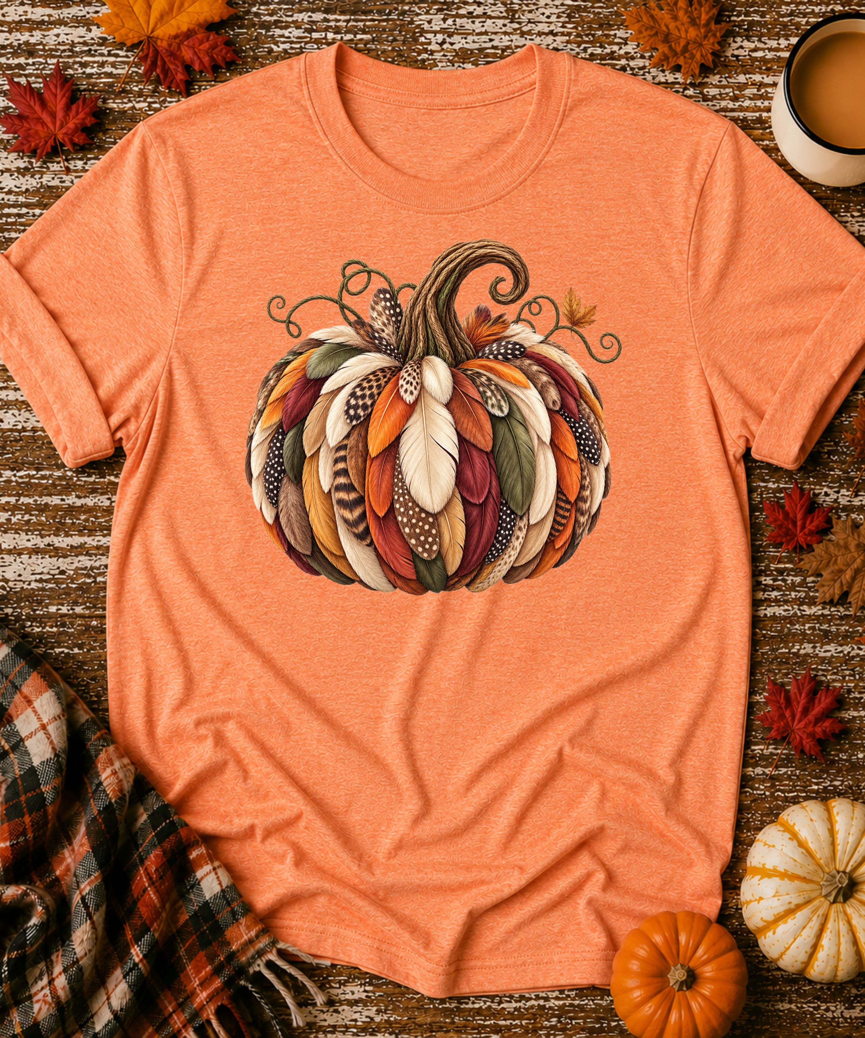 Feather Pumpkin T-Shirt