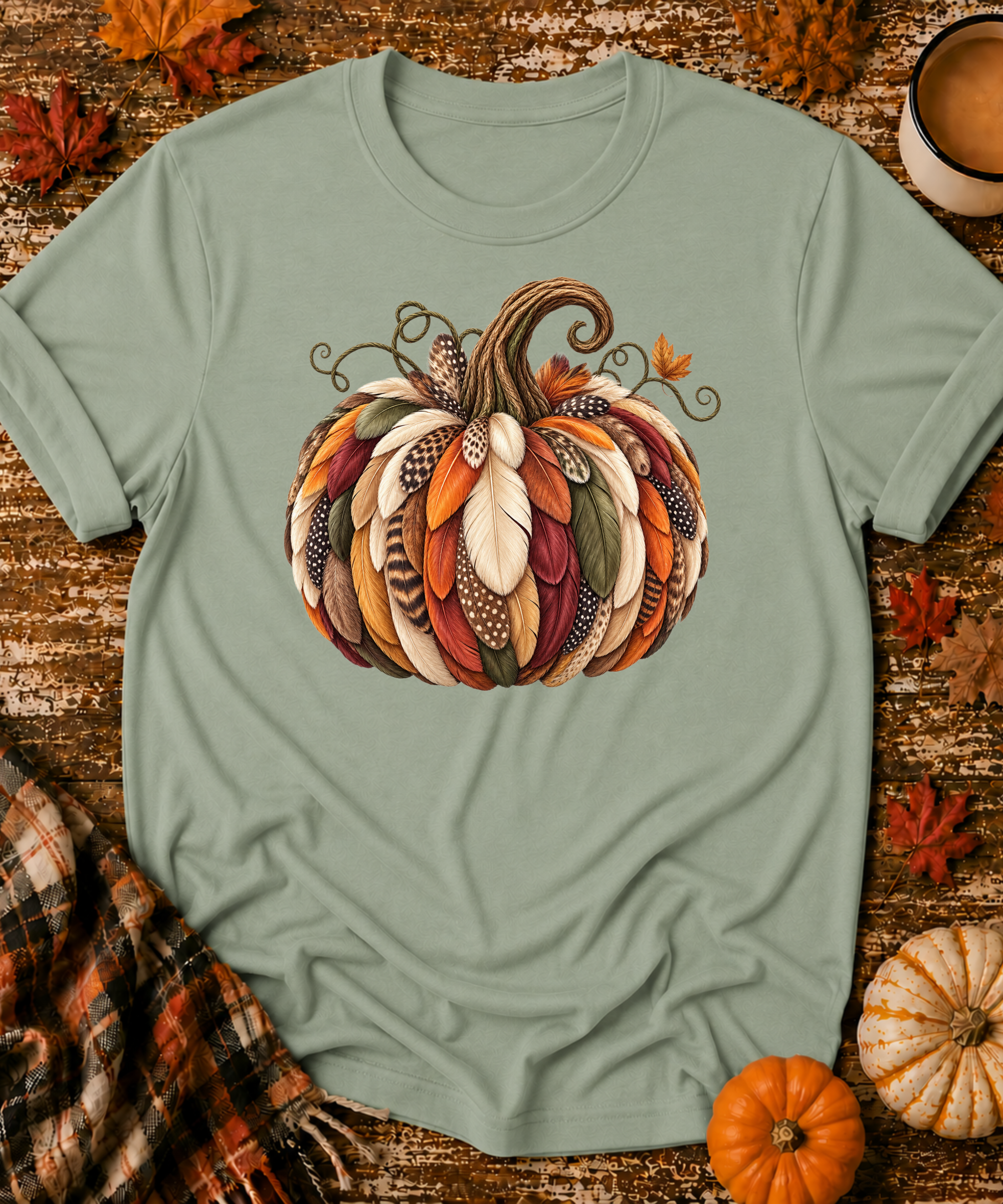 Feather Pumpkin T-Shirt