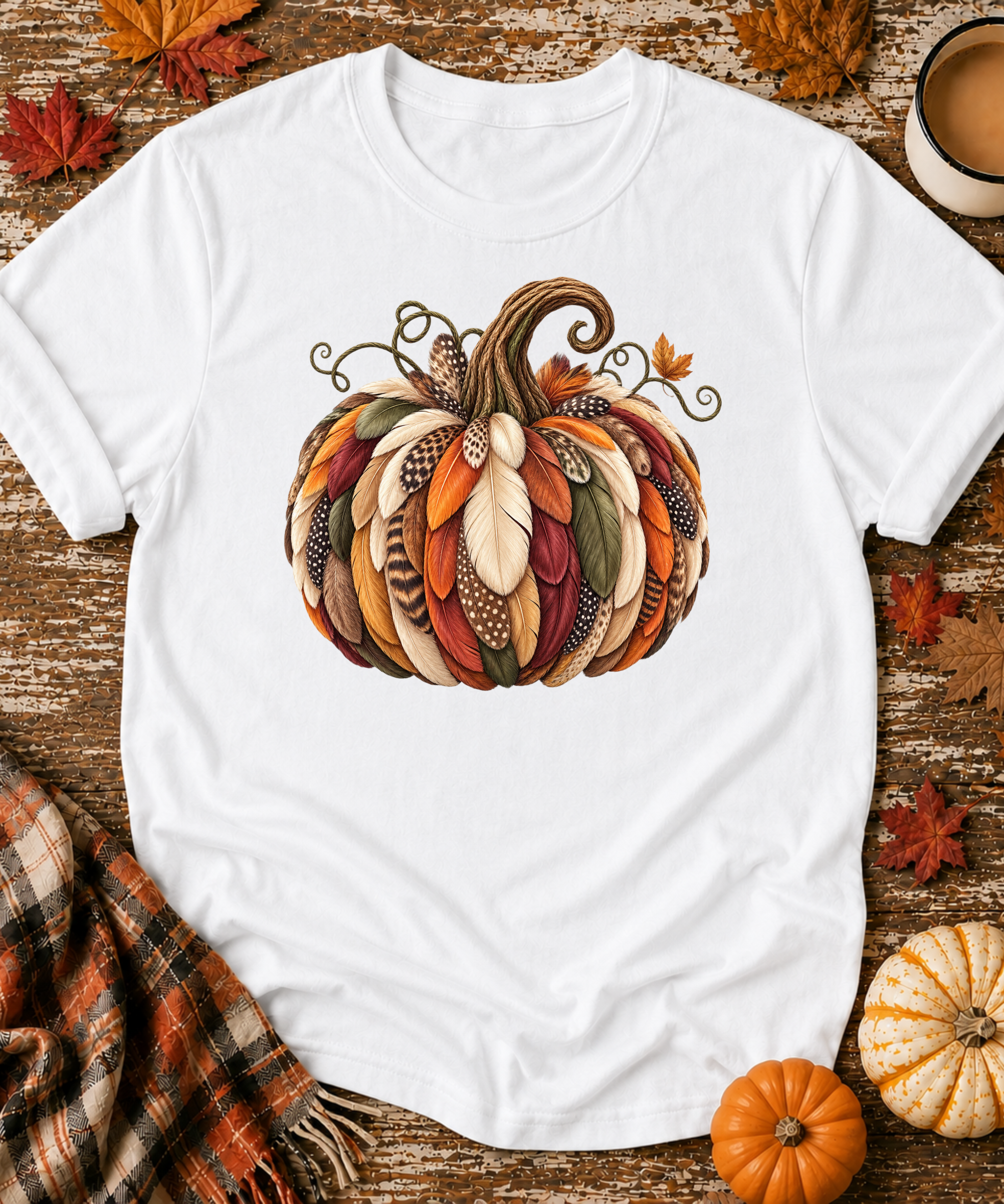 Feather Pumpkin T-Shirt