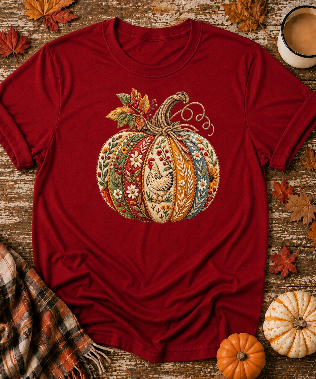 Folk-Art Pumpkin T-Shirt